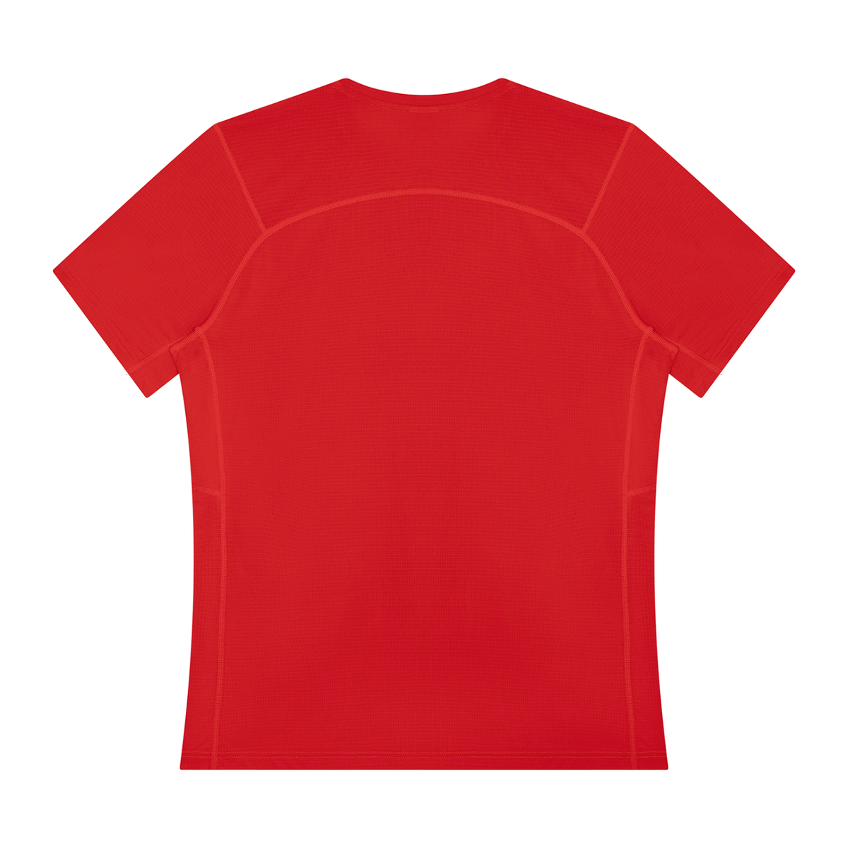 Men's Slim Fit Performance T-Shirt in red, alternate angle