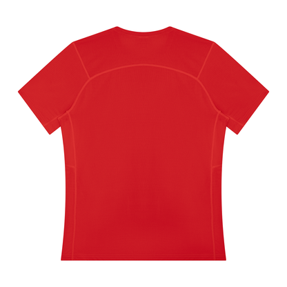Men's Slim Fit Performance T-Shirt in red, alternate angle