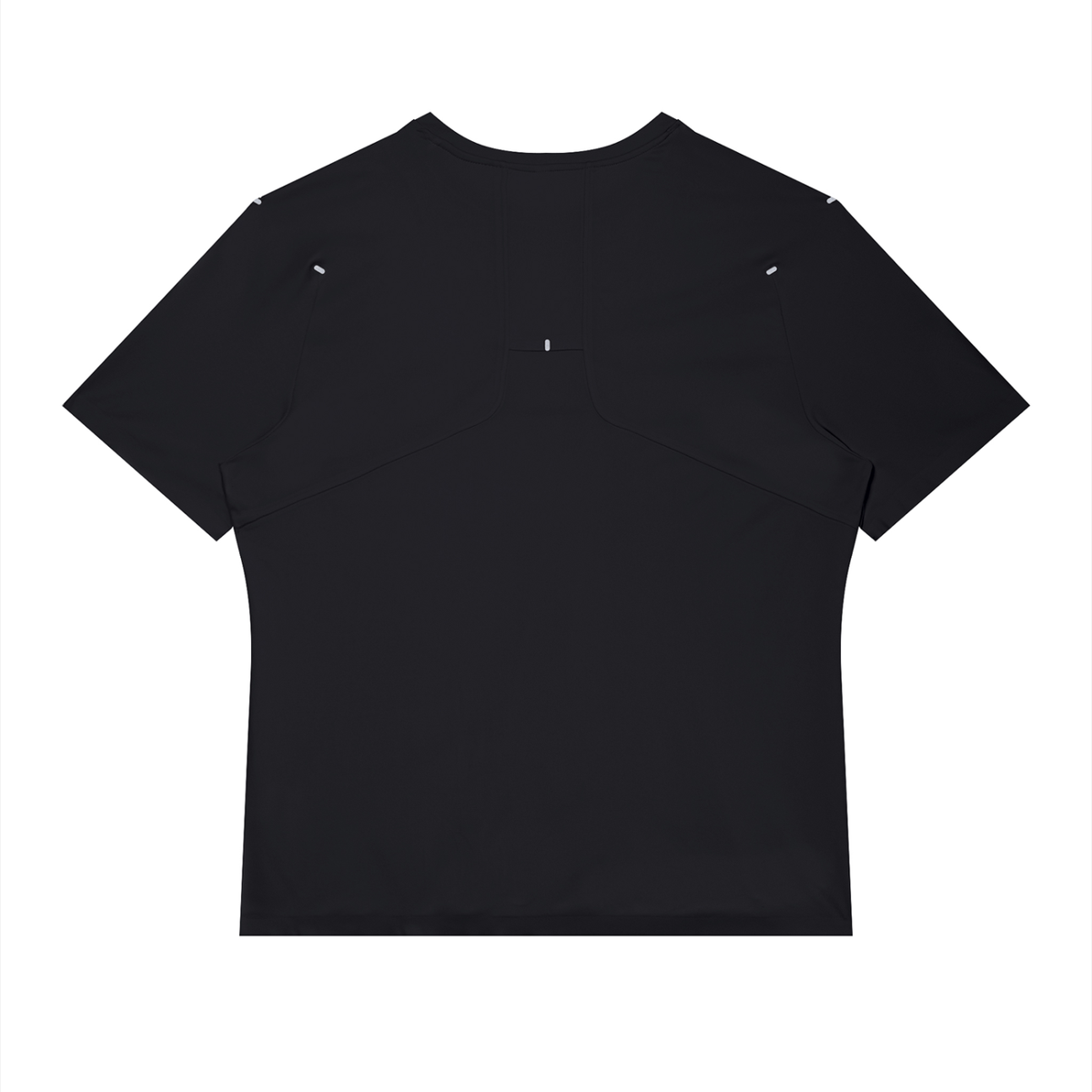 Men's Slim Fit Raglan Polyester T-Shirt in black, alternate angle