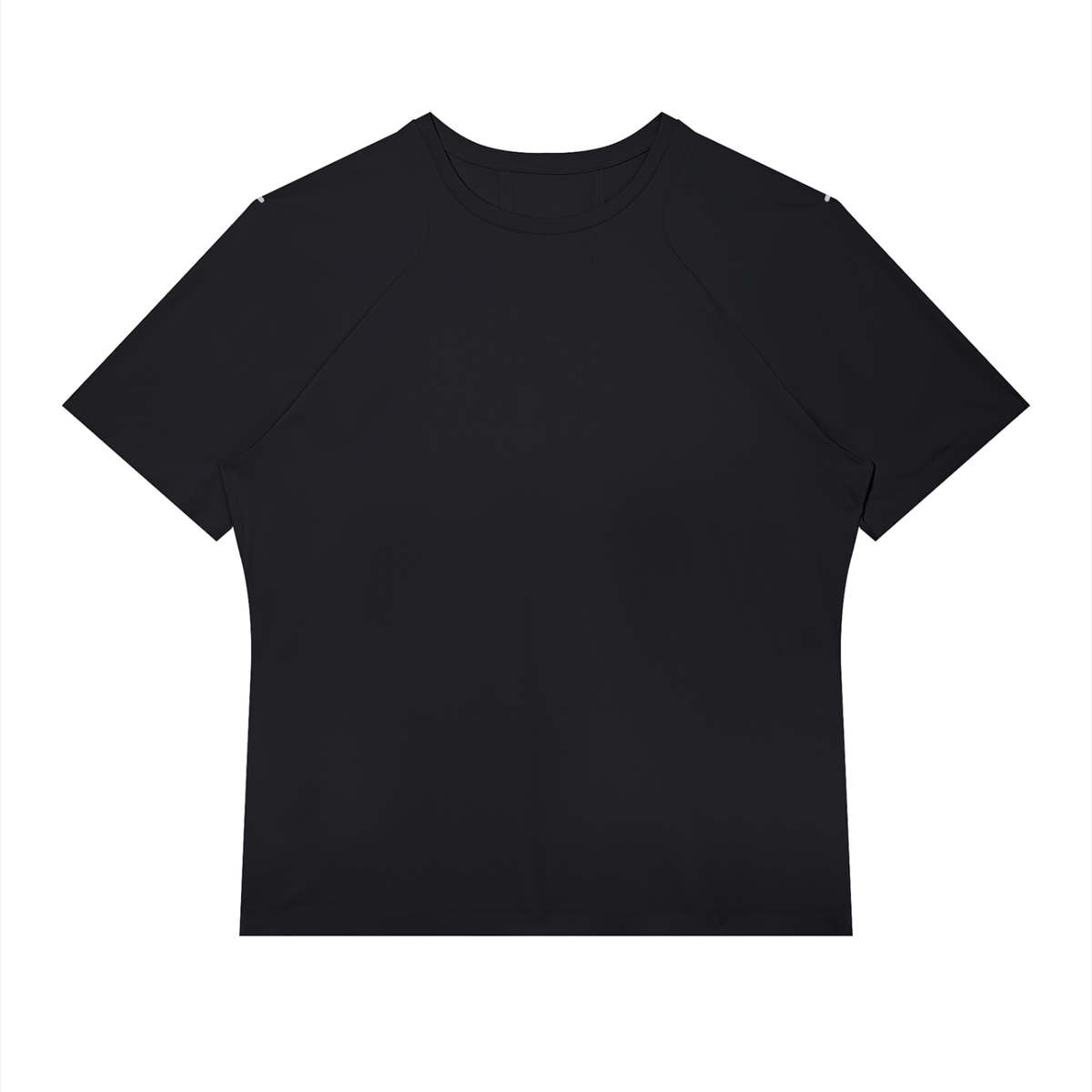 Men's Slim Fit Raglan Polyester T-Shirt in black