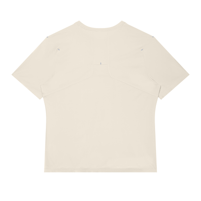 Men's Slim Fit Raglan Polyester T-Shirt in light apricot, alternate angle