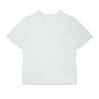 Men's Slim Fit Raglan Polyester T-Shirt in light blue, alternate angle