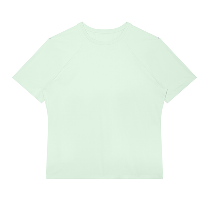Men's Slim Fit Raglan Polyester T-Shirt in light green