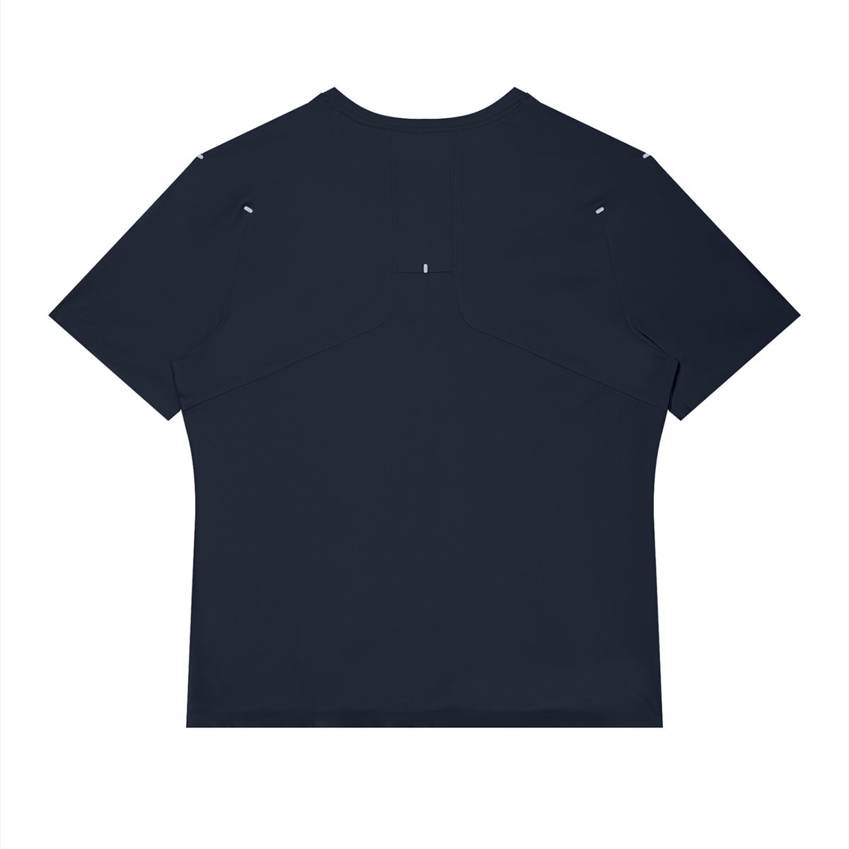 Men's Slim Fit Raglan Polyester T-Shirt in navy blue, alternate angle