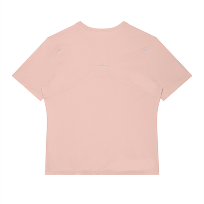 Men's Slim Fit Raglan Polyester T-Shirt in pink, alternate angle
