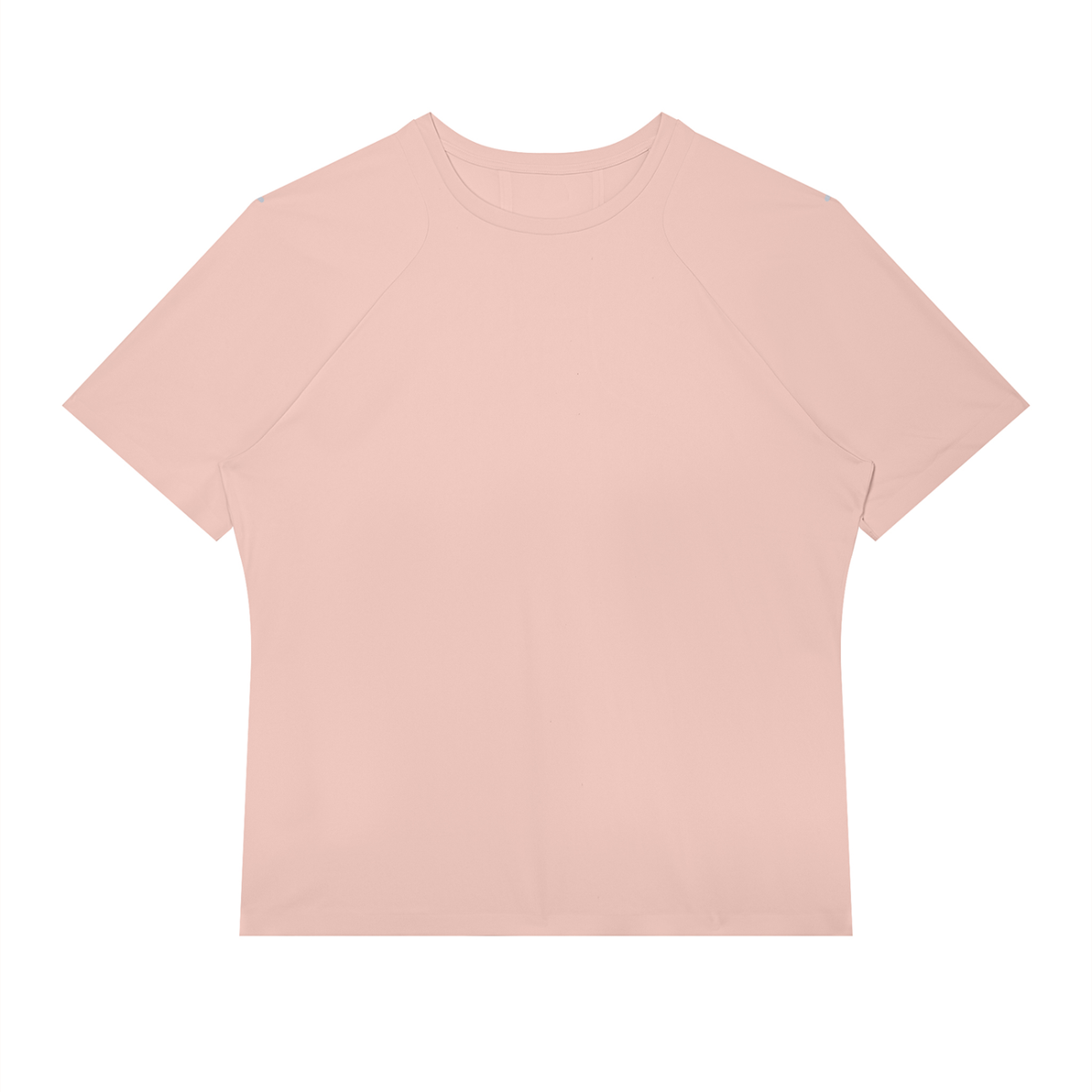 Men's Slim Fit Raglan Polyester T-Shirt in pink