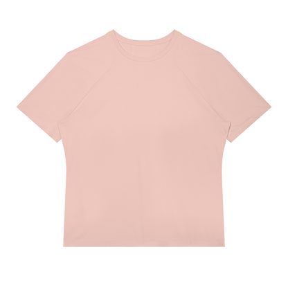 Men's Slim Fit Raglan Polyester T-Shirt in pink