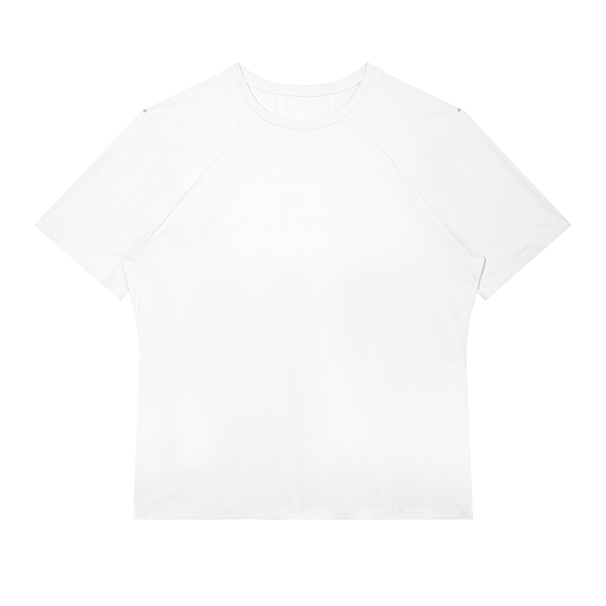 Men's Slim Fit Raglan Polyester T-Shirt in white