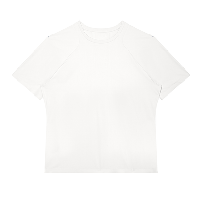 Men's Slim Fit Raglan Polyester T-Shirt in white
