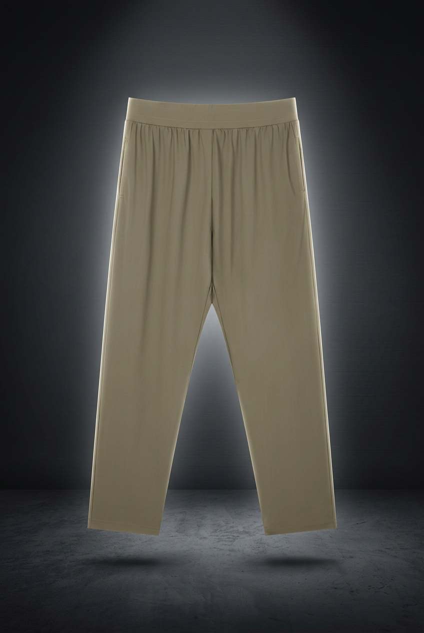 Men's Straight Leg Elastic Waist Pants
