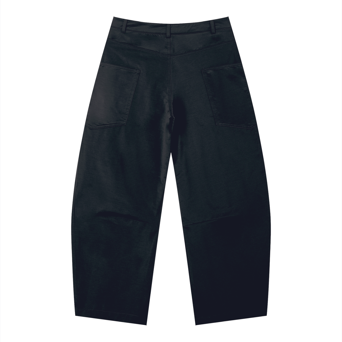 Men's Stretch Barrel Leg Pants in black, alternate angle