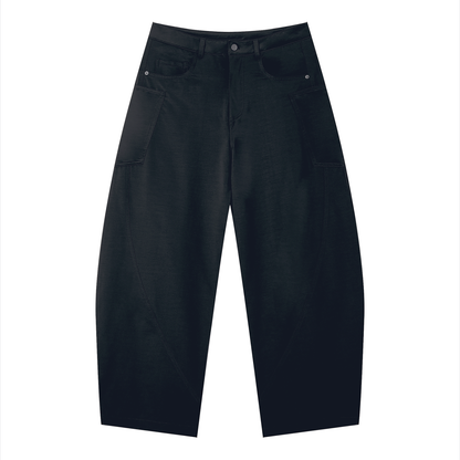 Men's Stretch Barrel Leg Pants in black