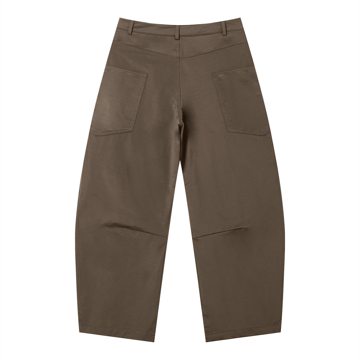 Men's Stretch Barrel Leg Pants in coffee, alternate angle