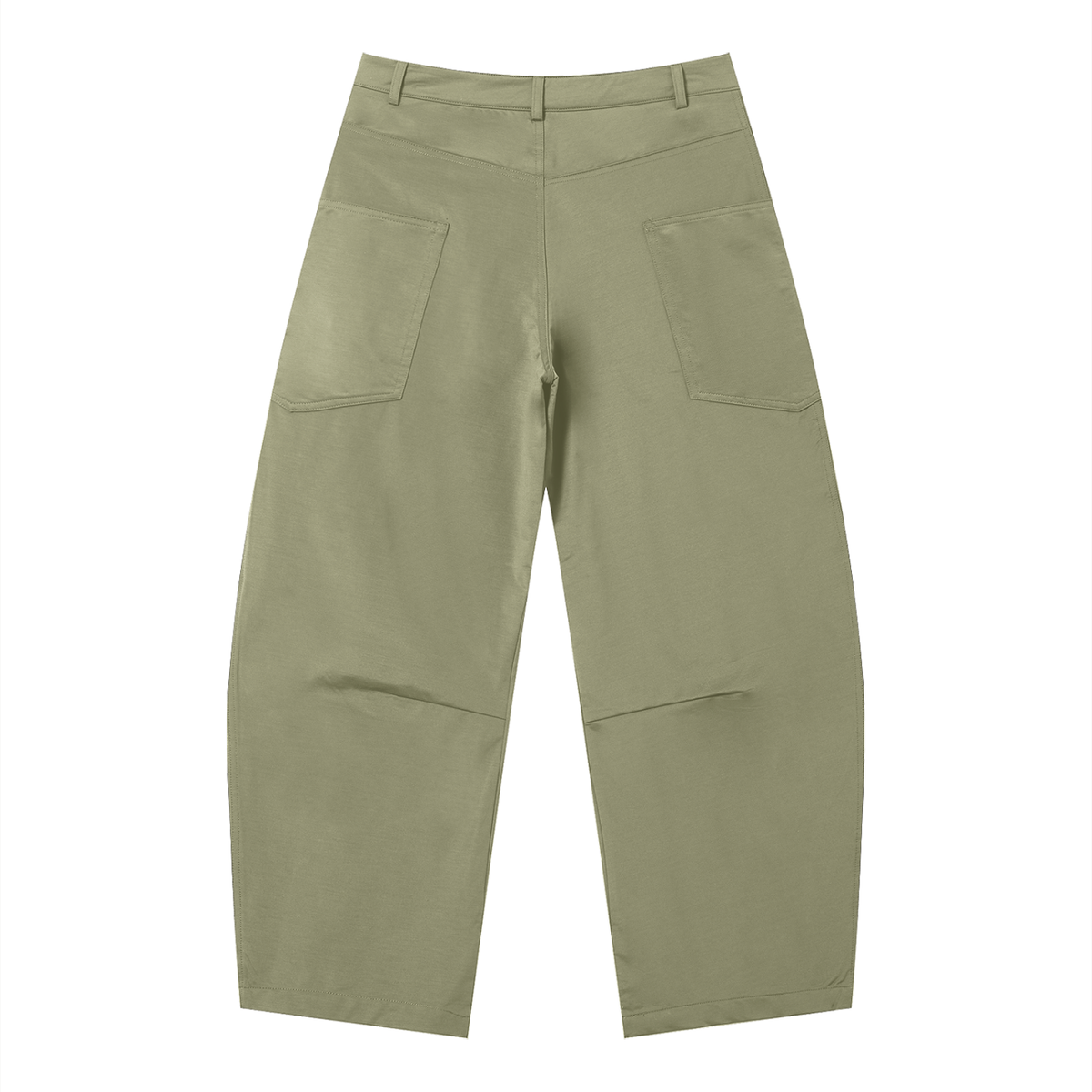 Men's Stretch Barrel Leg Pants in gray green, alternate angle