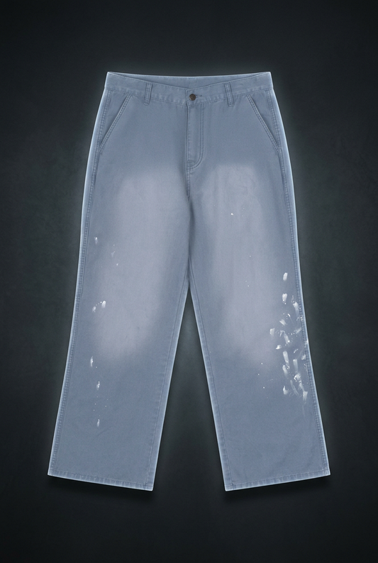 Men's Vintage Wash Splatter Denim Jeans, view 1