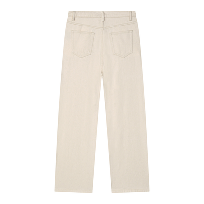 Men's Vintage Wash Straight Leg Jeans in apricot, alternate angle