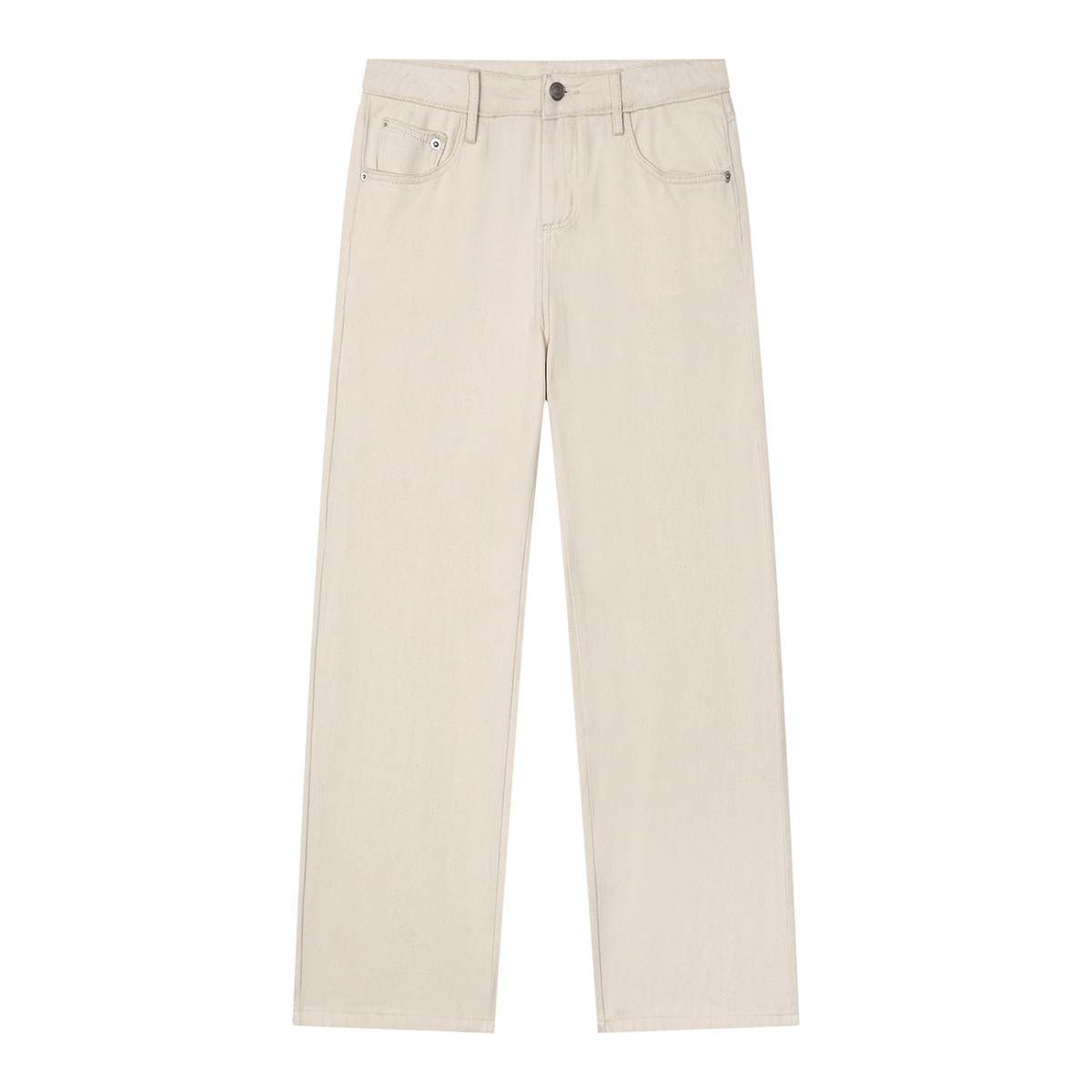 Men's Vintage Wash Straight Leg Jeans in apricot