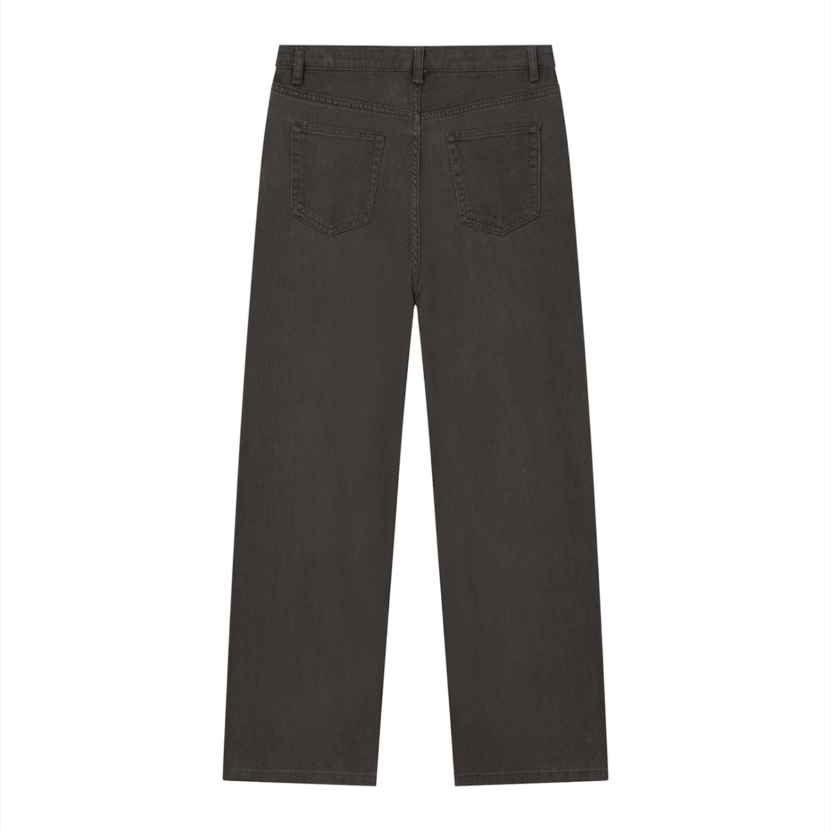 Men's Vintage Wash Straight Leg Jeans in dark gray, alternate angle
