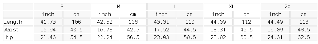 Size chart for the Men's Vintage Wash Topstitched Denim Jeans