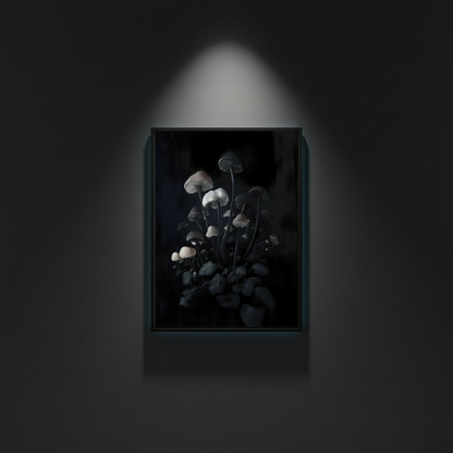 Midnight Mycology, fine art paper print