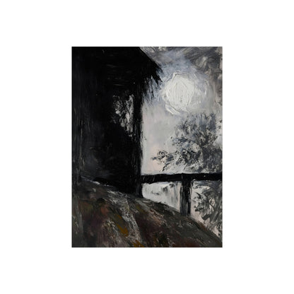 Moon Beyond the Railing, art print, view 4