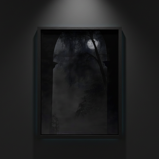 Moon Through the Arch, art print