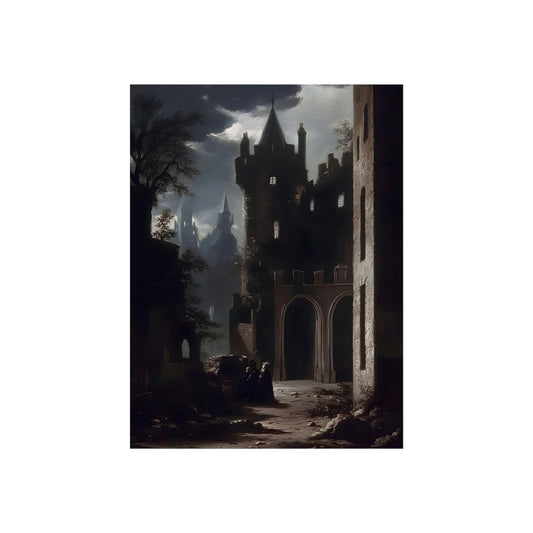 Nocturne Keep gothic castle fine art poster