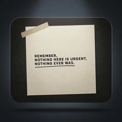 Nothing Is Urgent Mouse Pad – Funny Sticky Note Desk Decor