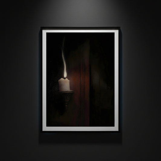 One Flame in the Dark, art print