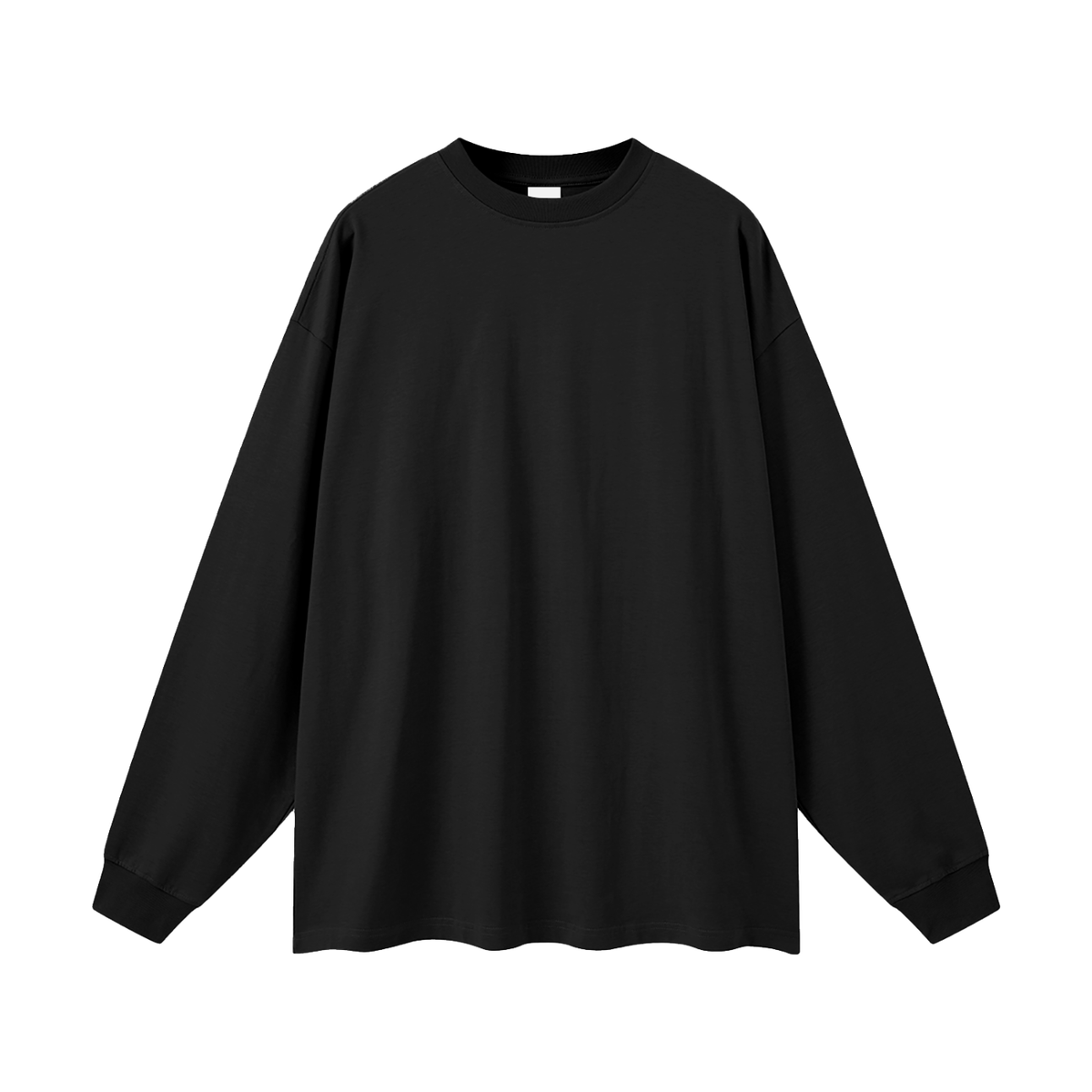 Oversized Unisex Long Sleeve T-Shirt in black