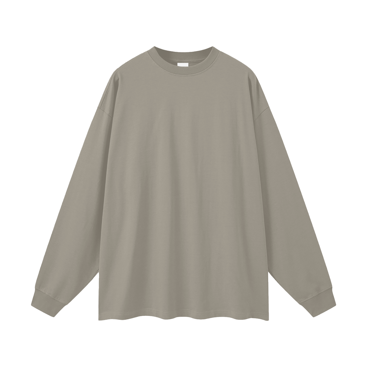 Oversized Unisex Long Sleeve T-Shirt in gray camel