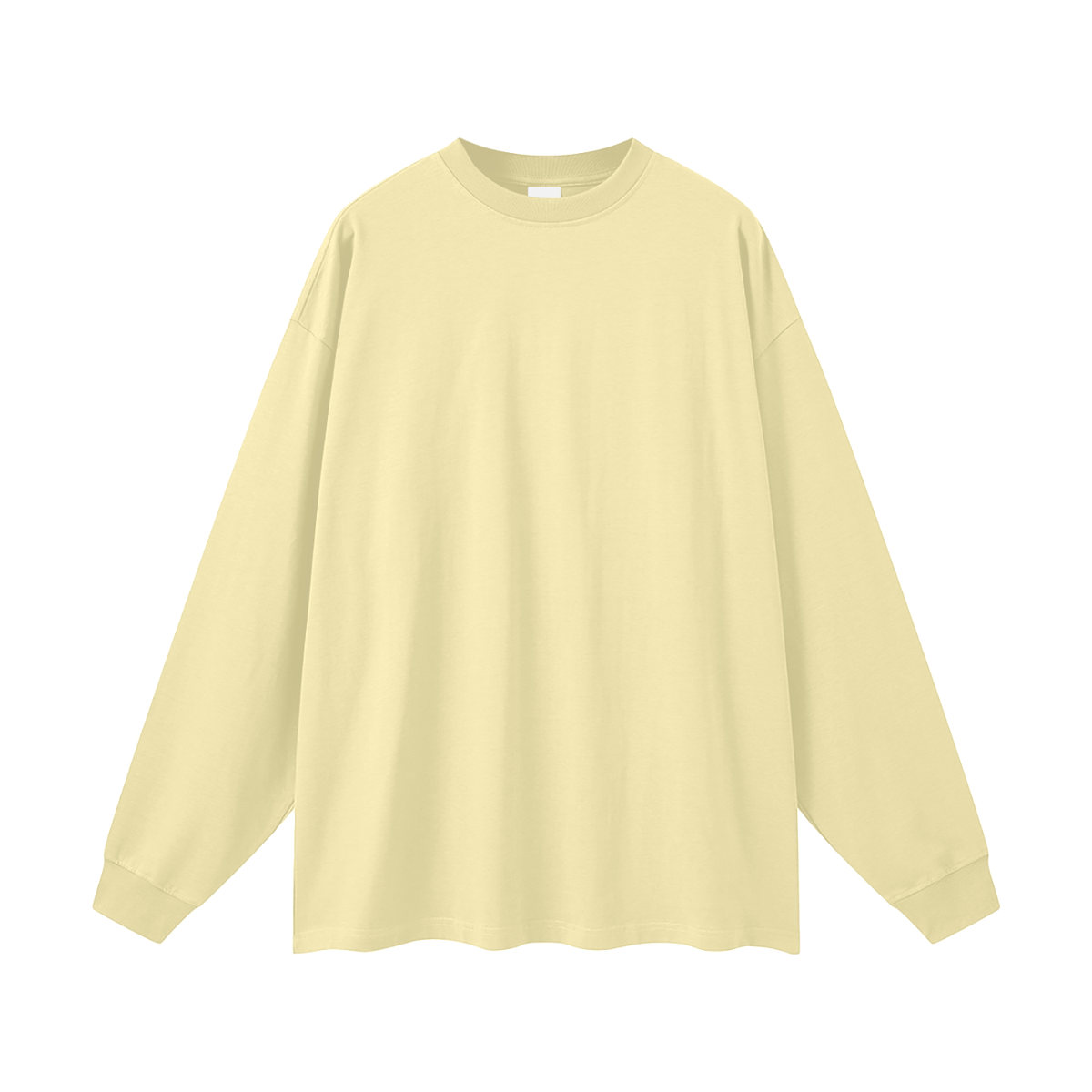 Oversized Unisex Long Sleeve T-Shirt in yellow
