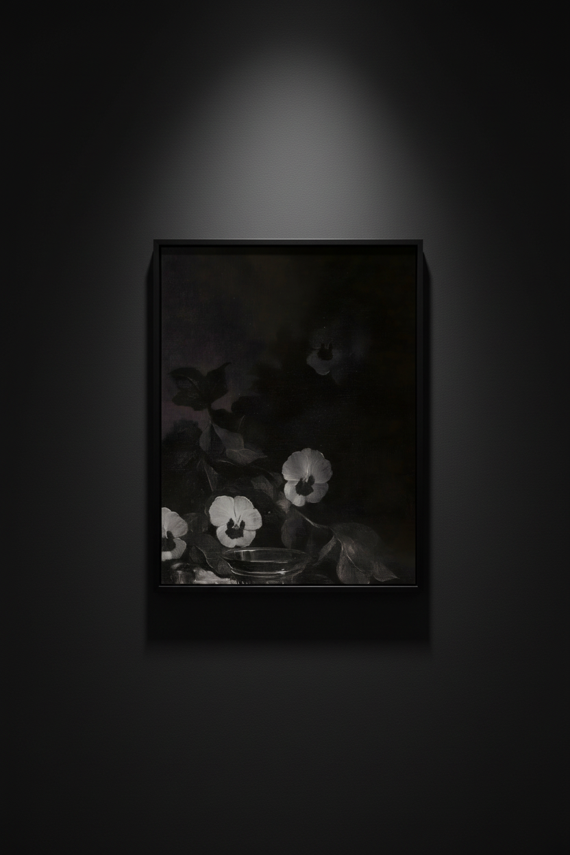 Pale Bloom Nocturne, fine art poster