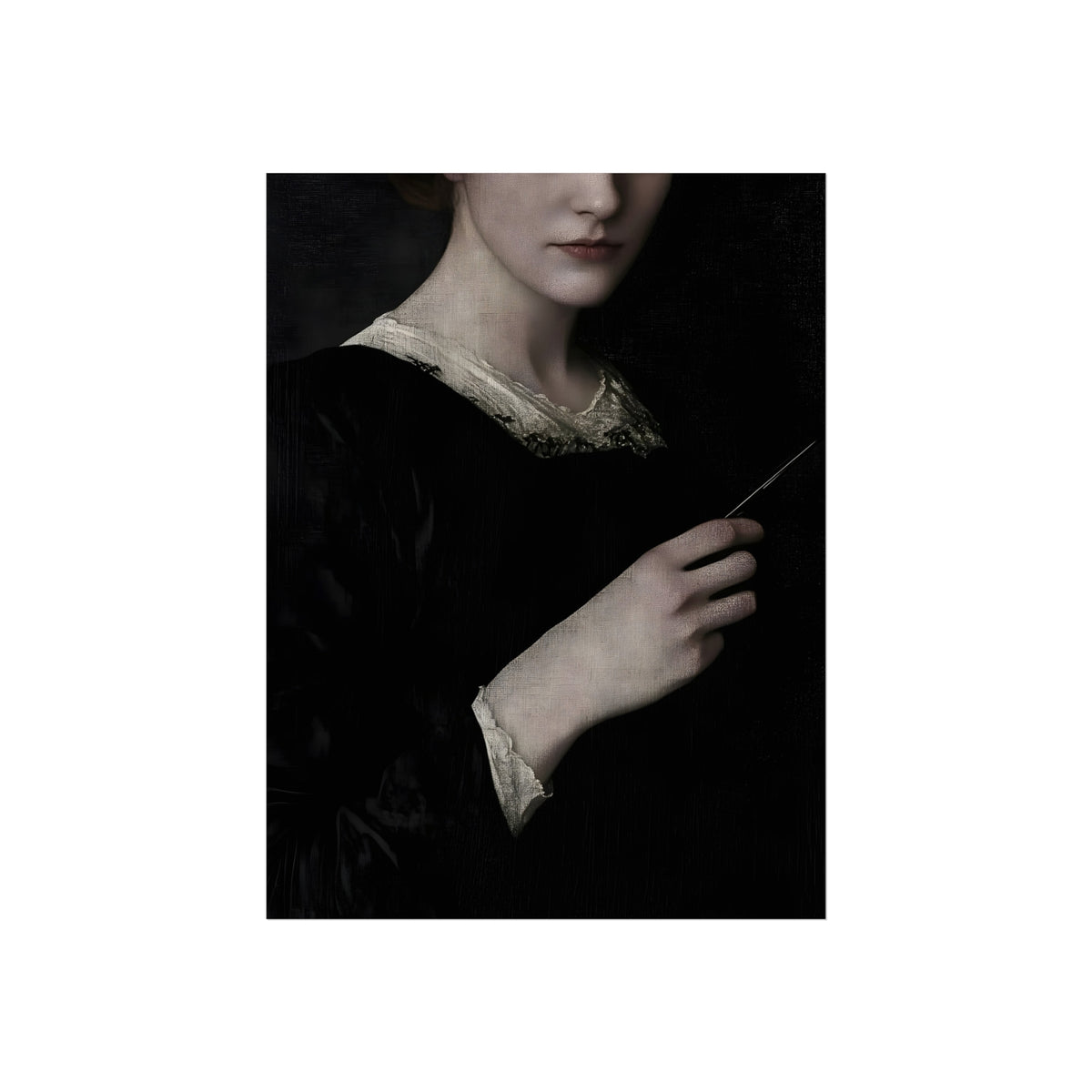 Portrait of a Woman in Black, fine art poster, view 4