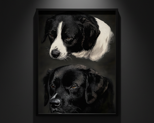 Portraits of Two Companions, art print