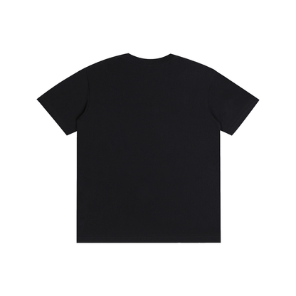 Pure Cotton Unisex T-Shirt in classic black, alternate angle