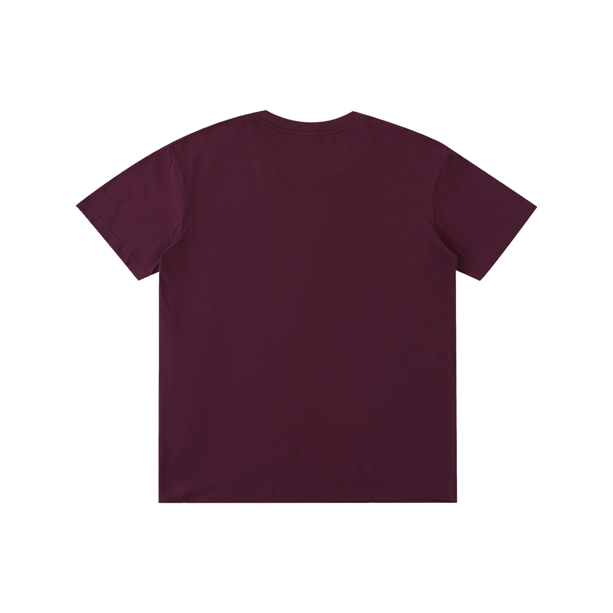 Pure Cotton Unisex T-Shirt in grape purple, alternate angle