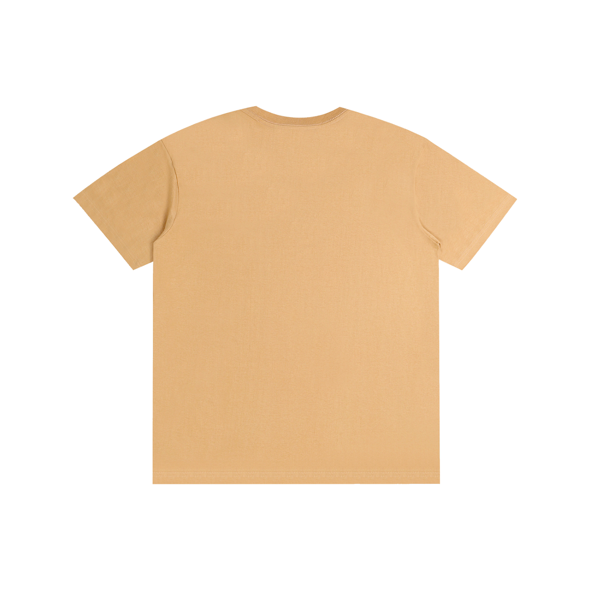 Pure Cotton Unisex T-Shirt in khaki, alternate angle