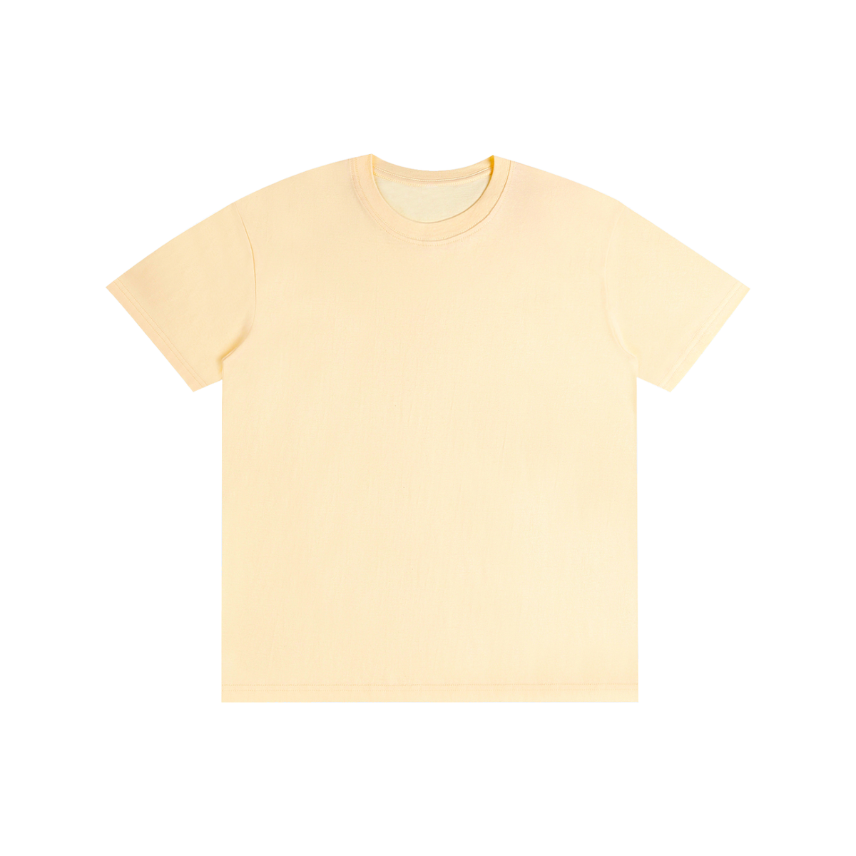 Pure Cotton Unisex T-Shirt in light apricot