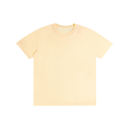 Pure Cotton Unisex T-Shirt in light apricot