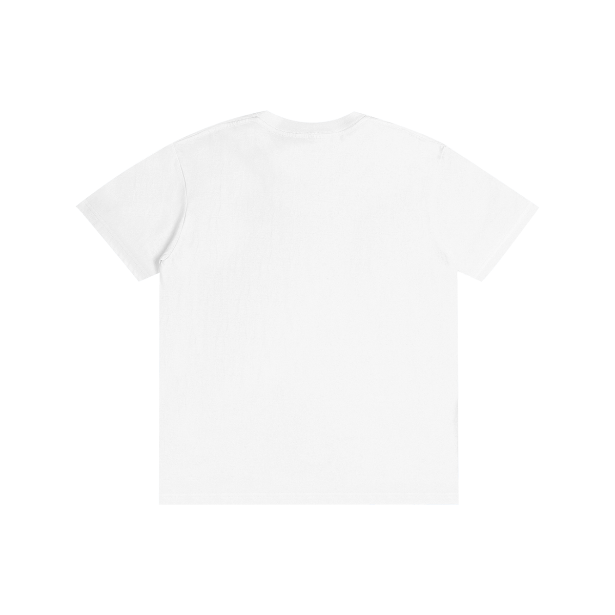 Pure Cotton Unisex T-Shirt in lucent white, alternate angle