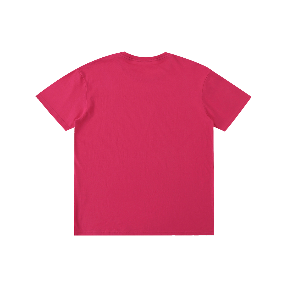 Pure Cotton Unisex T-Shirt in rose pink, alternate angle