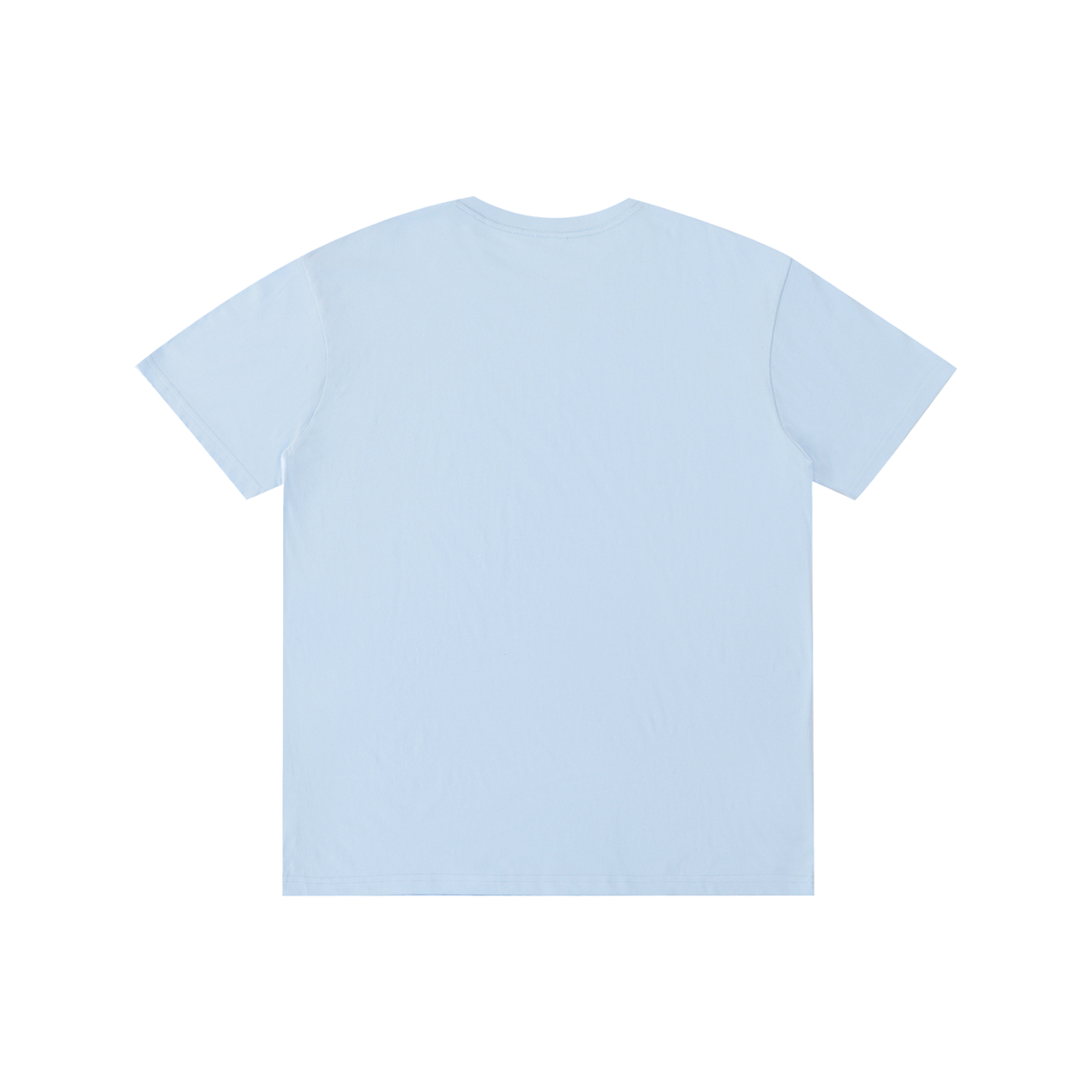 Pure Cotton Unisex T-Shirt in sky blue, alternate angle