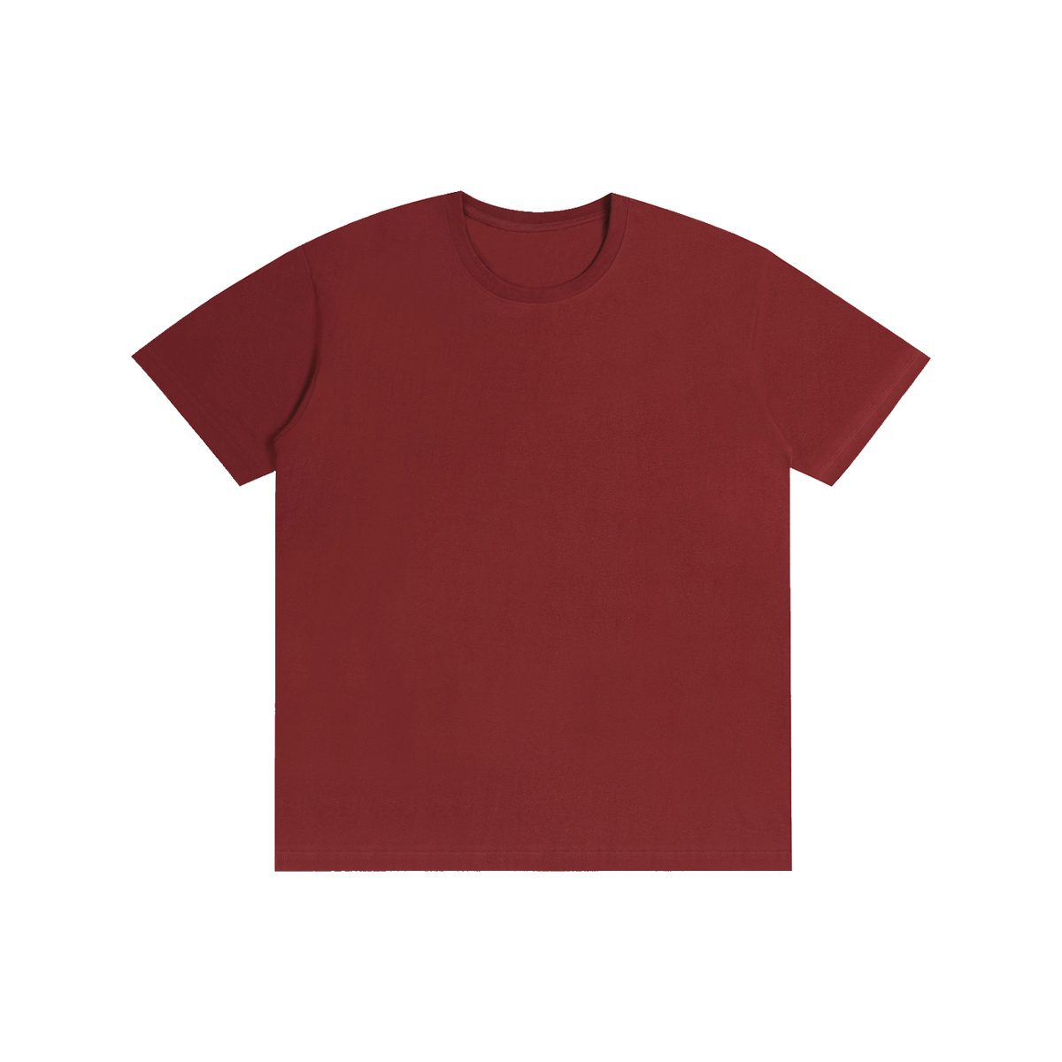 Pure Cotton Unisex T-Shirt in wine red