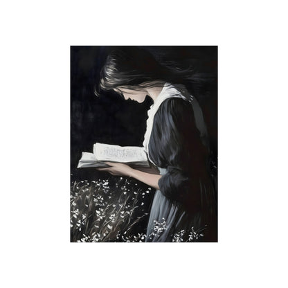 Reading Among Wildflowers, art print, view 2