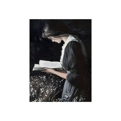 Reading Among Wildflowers, art print, view 4