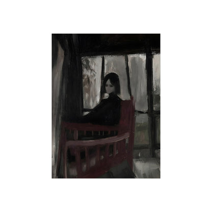 Red Chair by the Window, art print, view 3