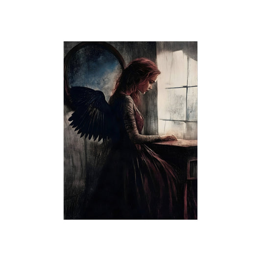 Red-Haired Angel at the Window, art print, view 2