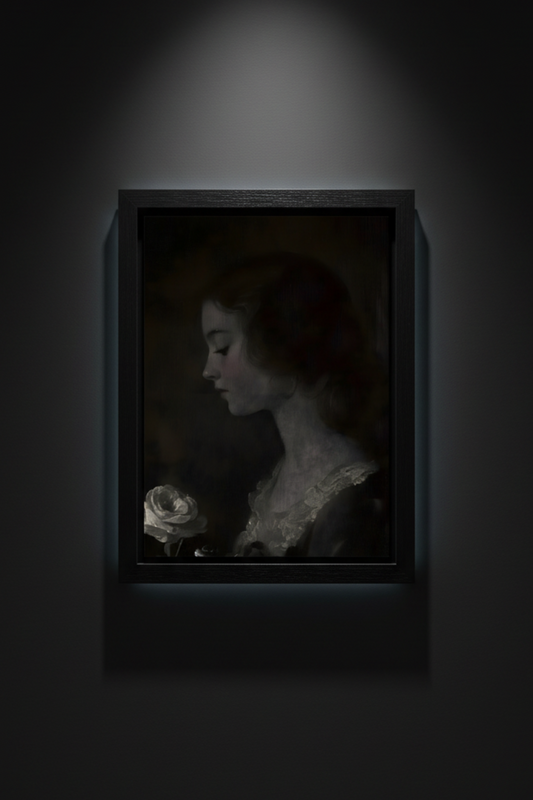 Rose in Shadow, fine art paper print