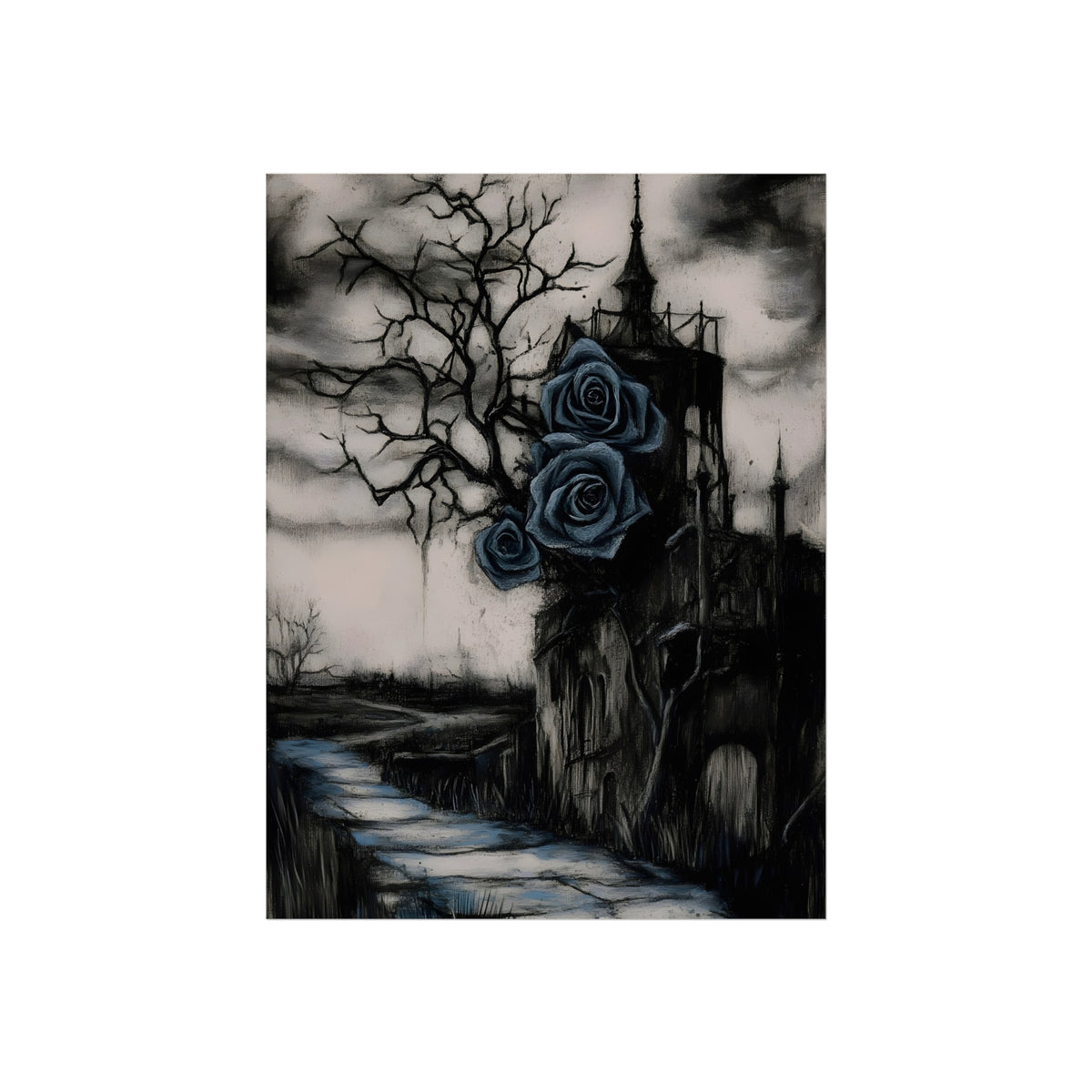 Roses Above the Ruins, art print, view 2